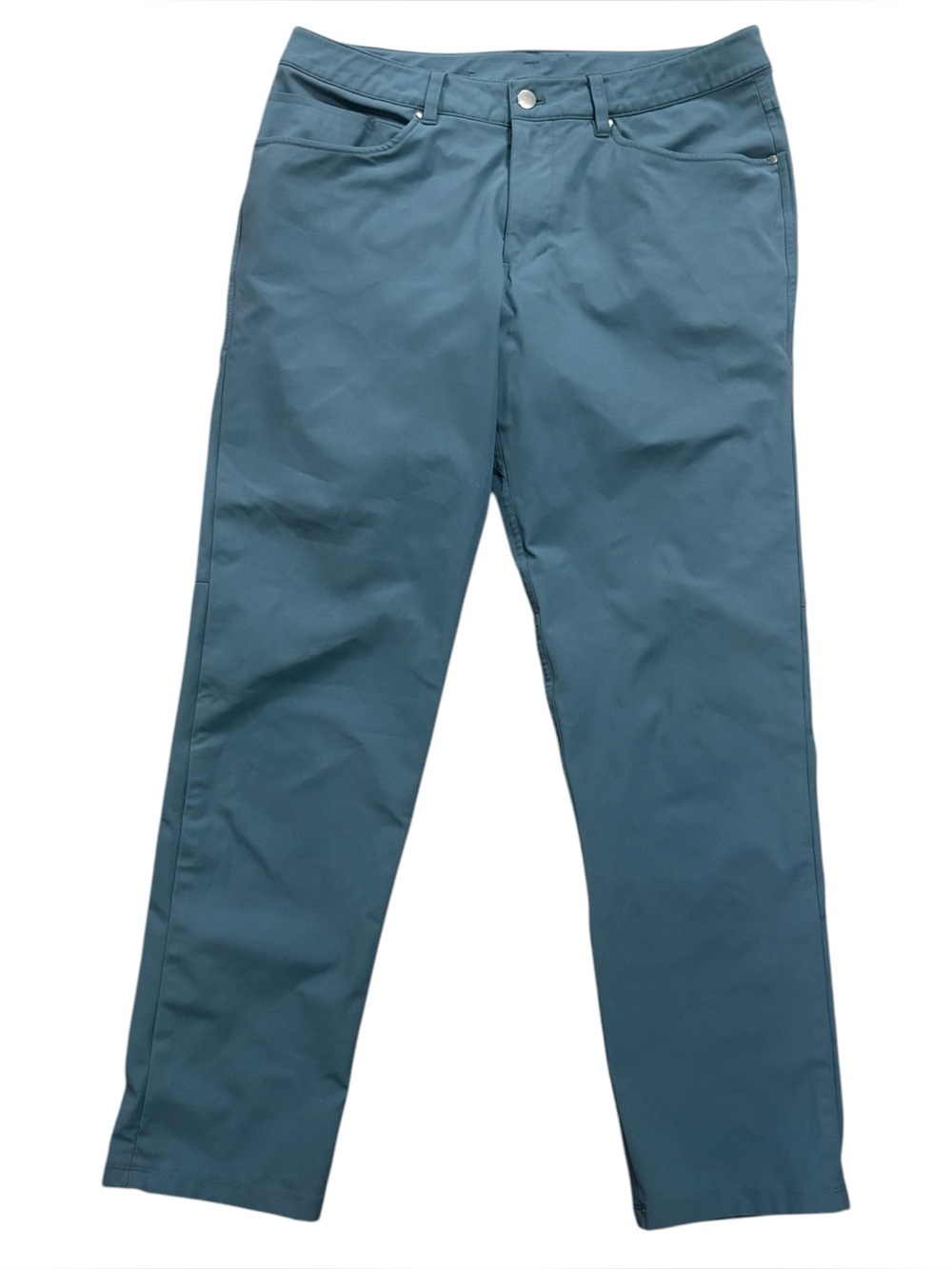 Lululemon ABC Classic-Fit 5 Pocket Pants Warpstreme Iron Blue Men's Size 33x30
